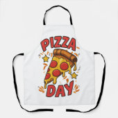 Pizza Day – Leuke Pepperoni Pizza Slice Design Schort (Voorkant)