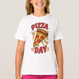 Pizza Day – Leuke Pepperoni Pizza Slice Design T-shirt