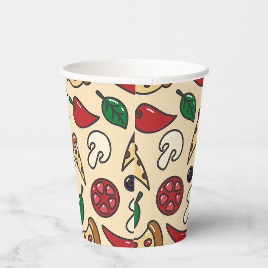 Pizza Day Papieren Bekers (Rechts)
