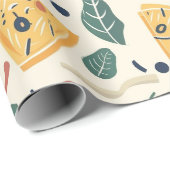 Pizza Day Pattern Wrapping Paper | Fun Foodie Cadeaupapier (Rol Hoek)