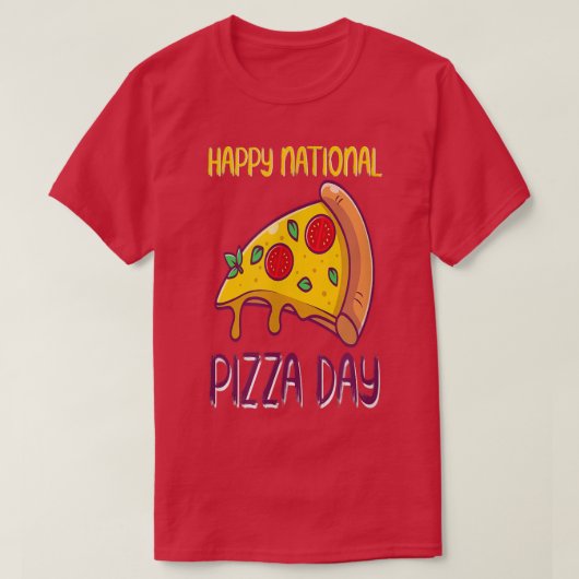 Pizza Day T-shirt (Design voorkant)