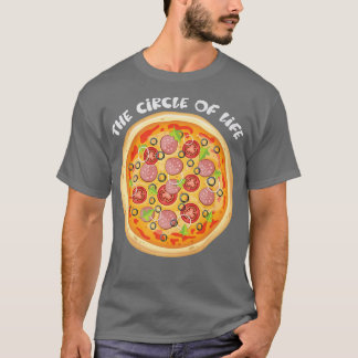 Pizza de cirkel van het leven van Pizza Lover Funn T-shirt