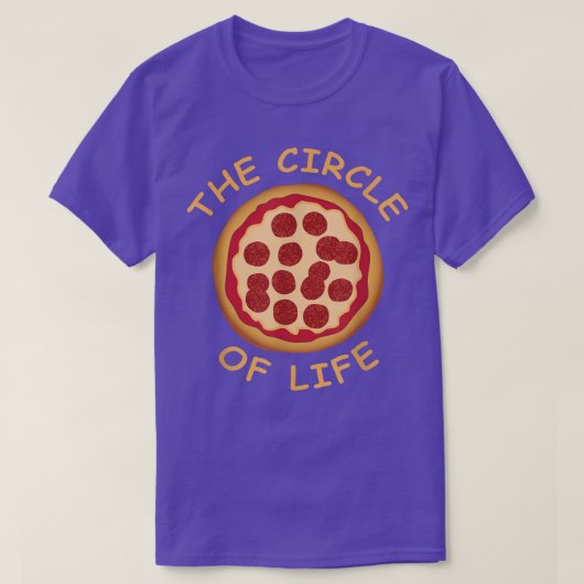 Pizza de levenscyclus 24474527 t-shirt (Design voorkant)