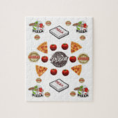 Pizza Decorative Jigzaag Puzzle Legpuzzel (Verticaal)