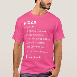 Pizza-definitie betekent grappig t-shirt