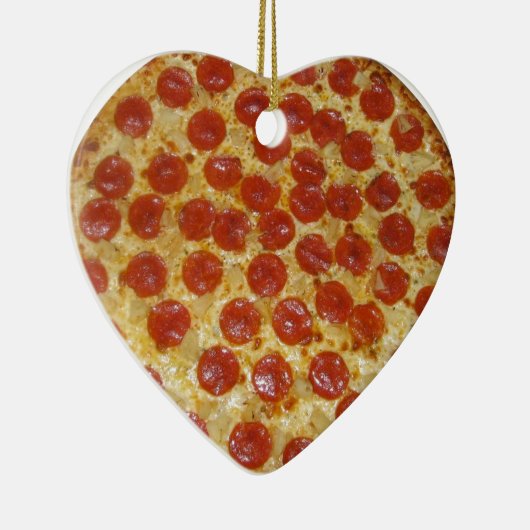 Pizza... Delicious Pepperoni Pizza Keramisch Ornament (Rechts)