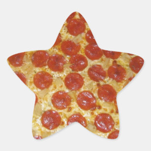 Pizza... Delicious Pepperoni Pizza Ster Sticker