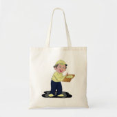 Pizza Delivery Boy Food Canvas tas (Voorkant)