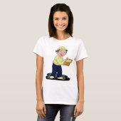 Pizza Delivery Boy Food T-Shirt (Voorkant volledig)