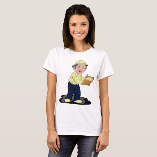 Pizza Delivery Boy Food T-Shirt (Voorkant volledig)