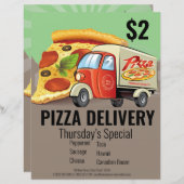 Pizza Delivery Business Flyer (Voorkant / Achterkant)