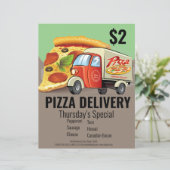Pizza Delivery Business Flyer (Staand voorkant)