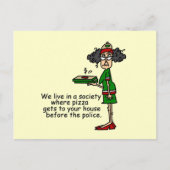 Pizza Delivery Humor Briefkaart (Voorkant)