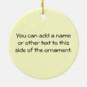 Pizza Delivery Humor Keramisch Ornament (Achterkant)