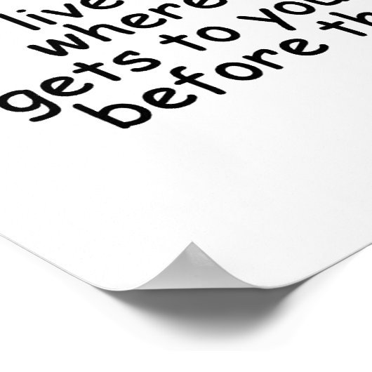 Pizza Delivery Humor Poster (Hoek)