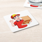 Pizza Delivery Kartonnen Onderzetters