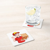 Pizza Delivery Kartonnen Onderzetters