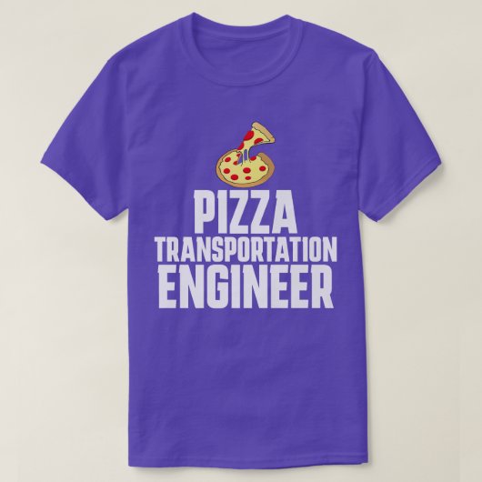 Pizza Delivery Person Funny Transportation Enginee T-shirt (Design voorkant)