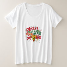 Pizza die je hart doet glimlachen T-shirt | plezie