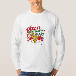 Pizza die je hart doet glimlachen T-shirt | plezie