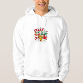 Pizza die je hart doet glimlachen T-shirt | plezie