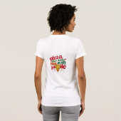 Pizza die je hart doet glimlachen T-shirt | plezie (Achterkant volledig)