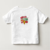 Pizza die je hart doet glimlachen T-shirt | plezie (Achterkant)