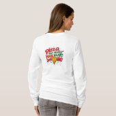 Pizza die je hart doet glimlachen T-shirt | plezie (Achterkant volledig)