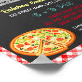 Pizza Dinner Fondsenwerving evenement sjabloon Poster (Hoek)