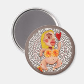 Pizza Diva Frigo Magnet (Voorkant / Achterkant)