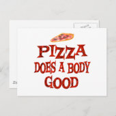 Pizza doet het goed briefkaart (Voorkant / Achterkant)