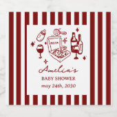 Pizza Doodle speciale bezorging Baby Shower Bier Etiket (Enkel label)