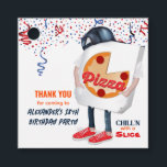 Pizza Doos Grappig Feest Bedankjes Labels<br><div class="desc">Leuke Pizza Bezorgdoos Even Chillen.</div>