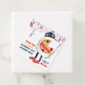 Pizza Doos Grappig Feest Bedankjes Labels (In situ)