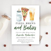 Pizza, drankjes en baby's - Baby Shower