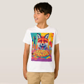 Pizza Dreams - Fox's favoriete eten - Fox's feast T-shirt (Voorkant volledig)