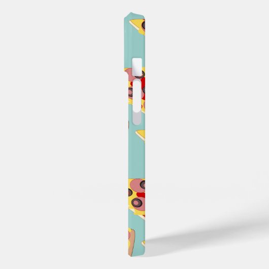 Pizza Driehoeken Fun Food Pattern voeg je initiale Case-Mate iPhone Case (Achterkant / Links)