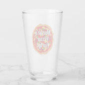 Pizza-drink met aangepaste tekst glas (Achterkant)