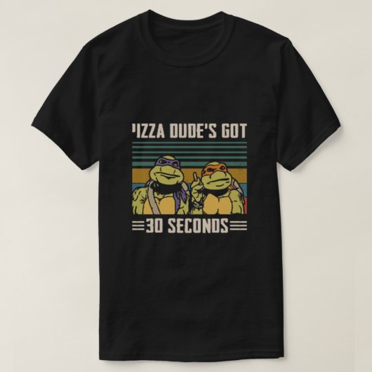PIZZA DUDES GOT 30 SECONDEN T-SHIRT (Design voorkant)
