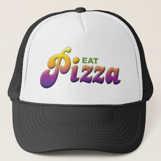 Pizza Eat Trucker Pet (Voorkant)