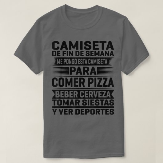 Pizza Eating Weekend T-shirt (Design voorkant)