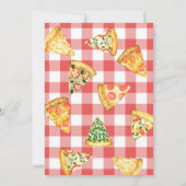 Pizza Eerste Verjaardagsfeest Foto Kaart (Achterkant)