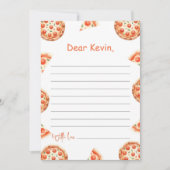 Pizza Eerste Verjaardagsfeest Tijd Capsule Kaart (Voorkant)