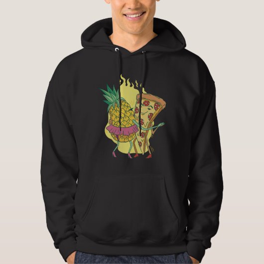 Pizza en ananas Dance Hoodie (Voorkant)