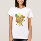 Pizza en ananas Dance T-shirt (Voorkant)