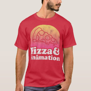 Pizza en Animatie of Animator T-shirt