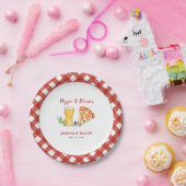 Pizza en Bier Casual Koppels douche Papieren Bordje (Feest)