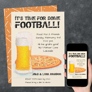 Pizza en Bier Football Kaart
