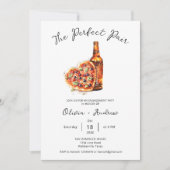 Pizza en Bier Perfect Pair Engagement Party Kaart (Voorkant)