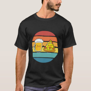 Pizza en bier t-shirt